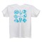 Contemporary Home Living 44" White Classic T-Shirt with Sea Shells Design